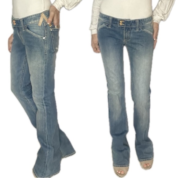 💜💜TWISTED HEART  BLING JEANS 26 X 35 - Picture 11 of 17